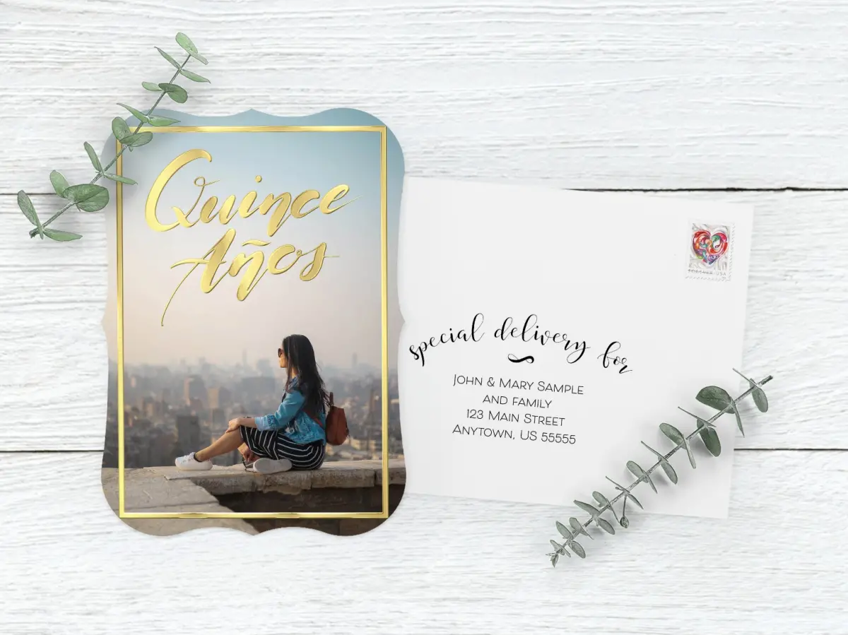 Save the Date Card with Optional Guest Addressing Service