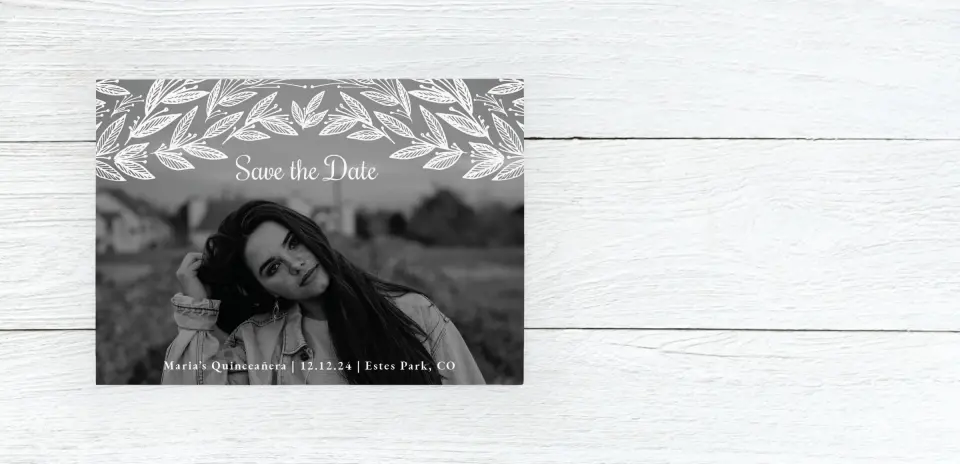 Save the Date Card Front