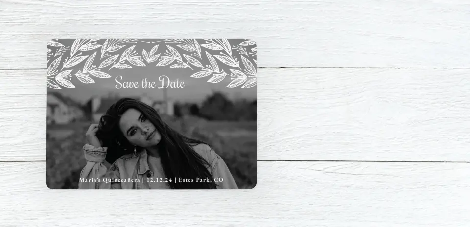 Save the Date Card Front