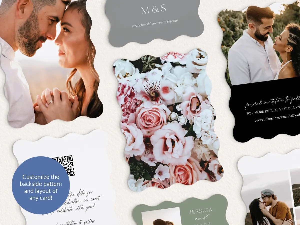 Back of Save the Date Card