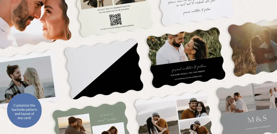 Back of Save the Date Card
