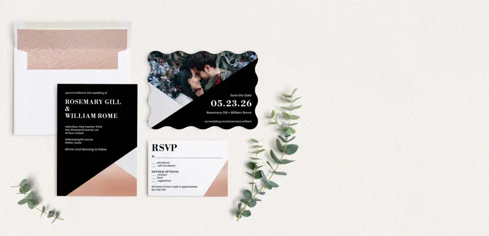 Front of Save the Date Card