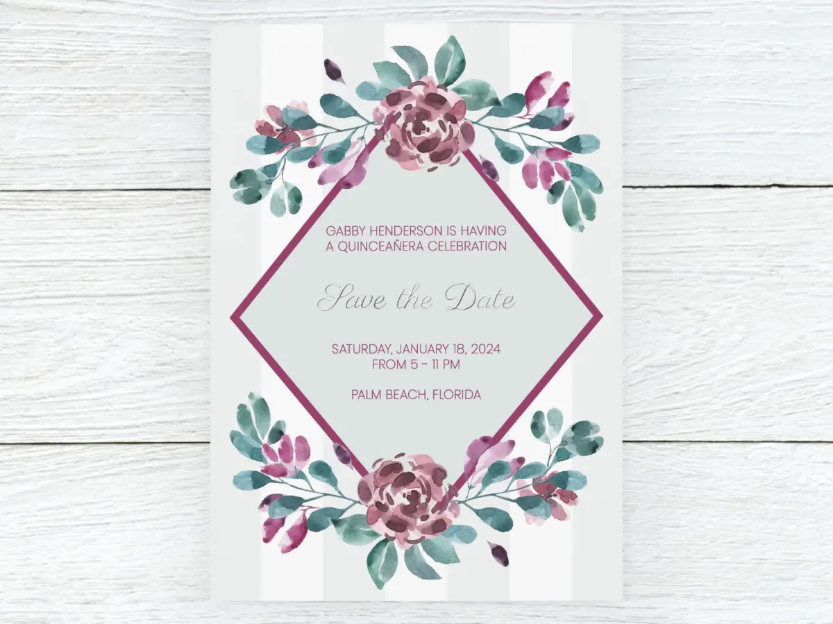 Save the Date Card Front