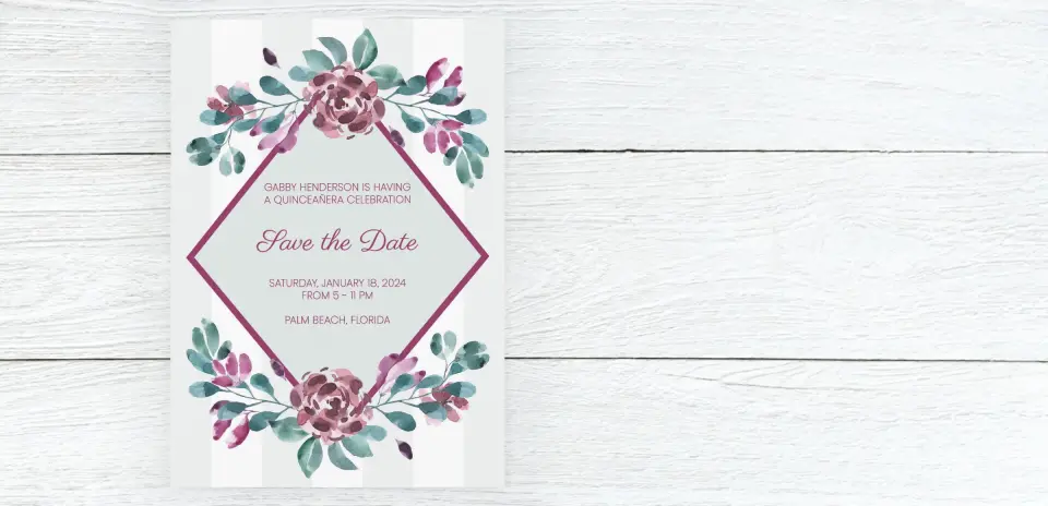 Save the Date Card Front