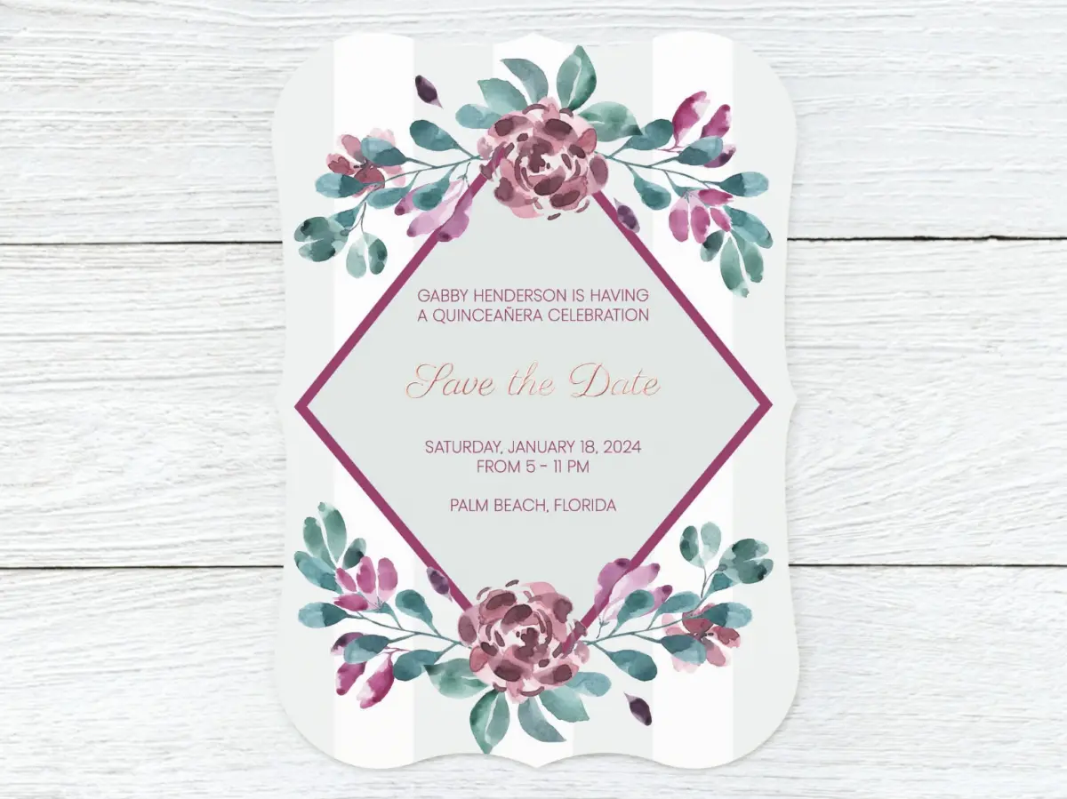 Save the Date Card Front