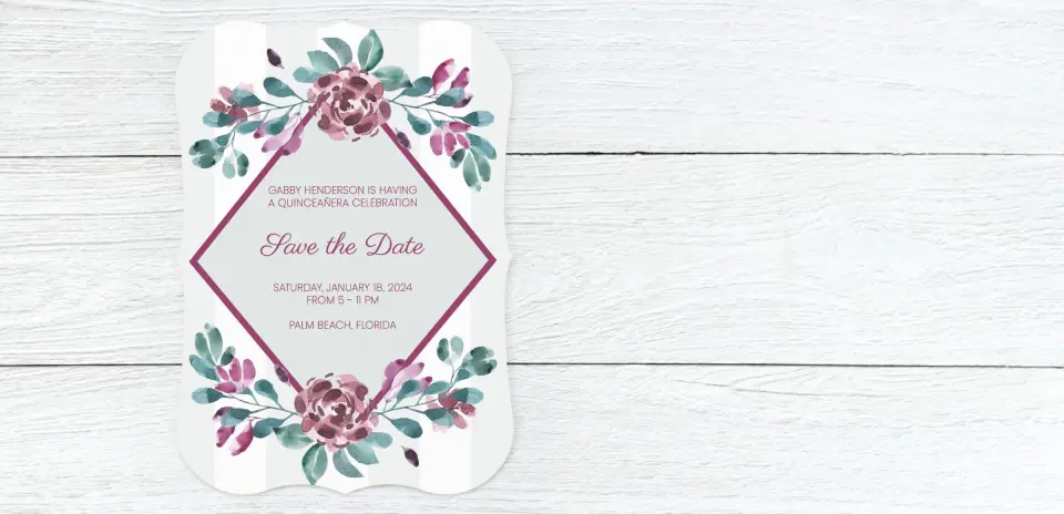 Save the Date Card Front