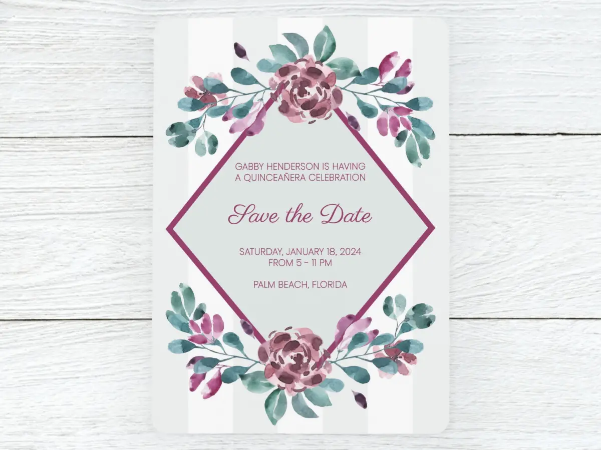Save the Date Card Front