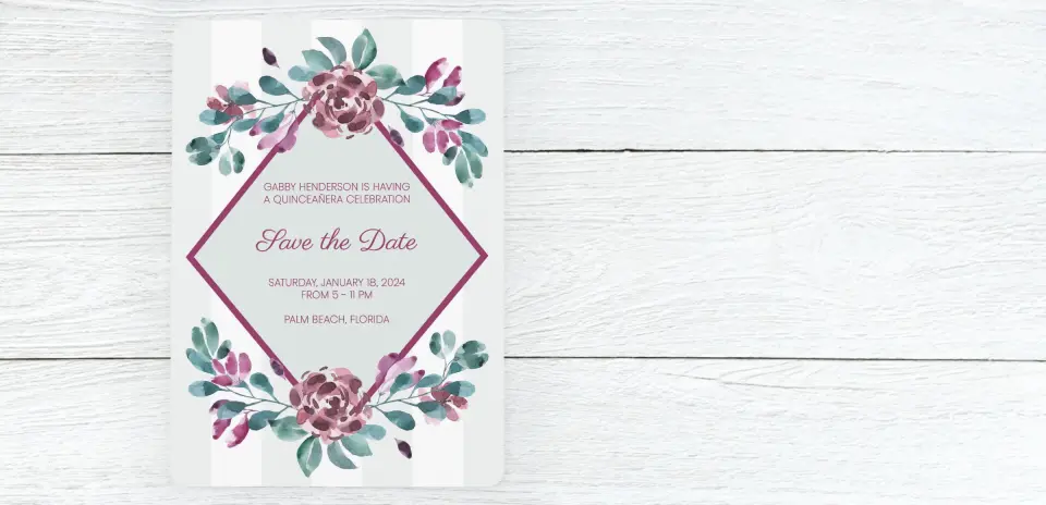 Save the Date Card Front