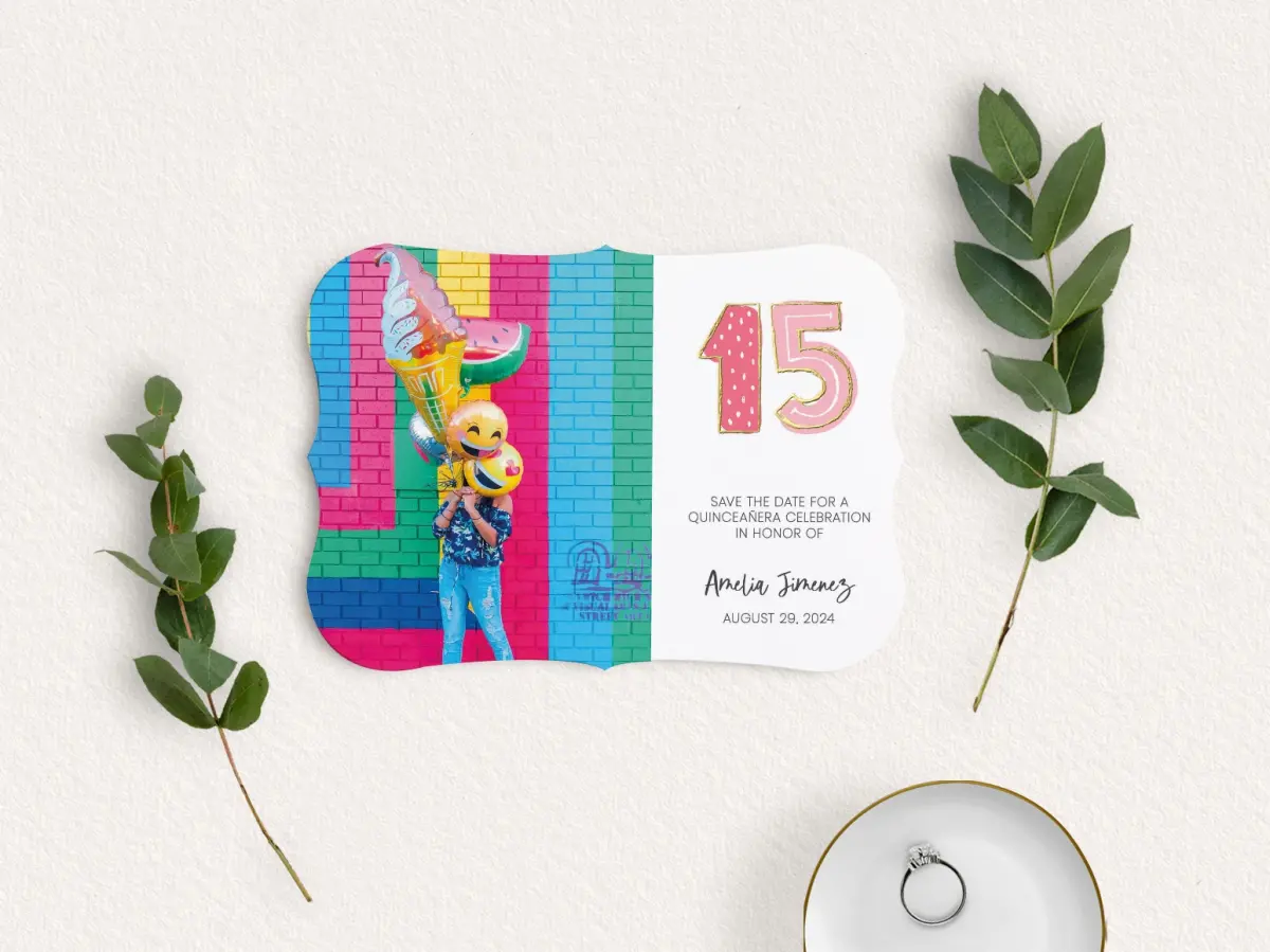 Save the Date Card with Optional Guest Addressing Service