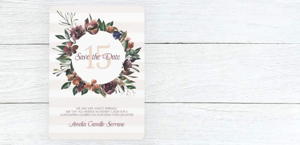 Save the Date Card Front