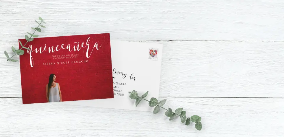 Save the Date Card with Optional Guest Addressing Service