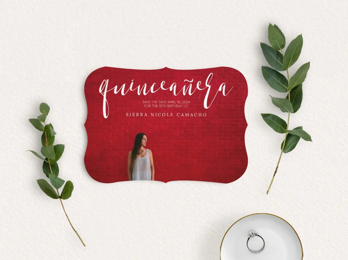 Save the Date Card with Optional Guest Addressing Service