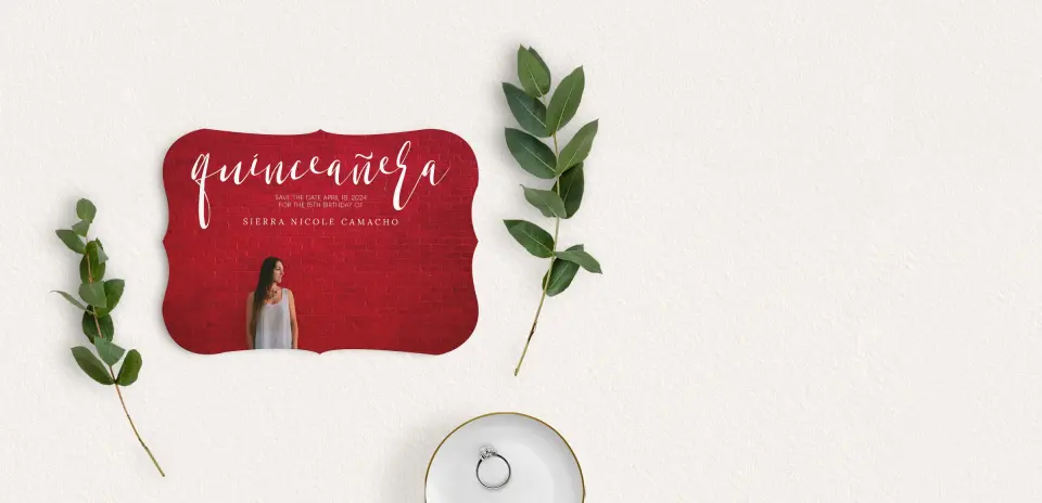 Save the Date Card with Optional Guest Addressing Service