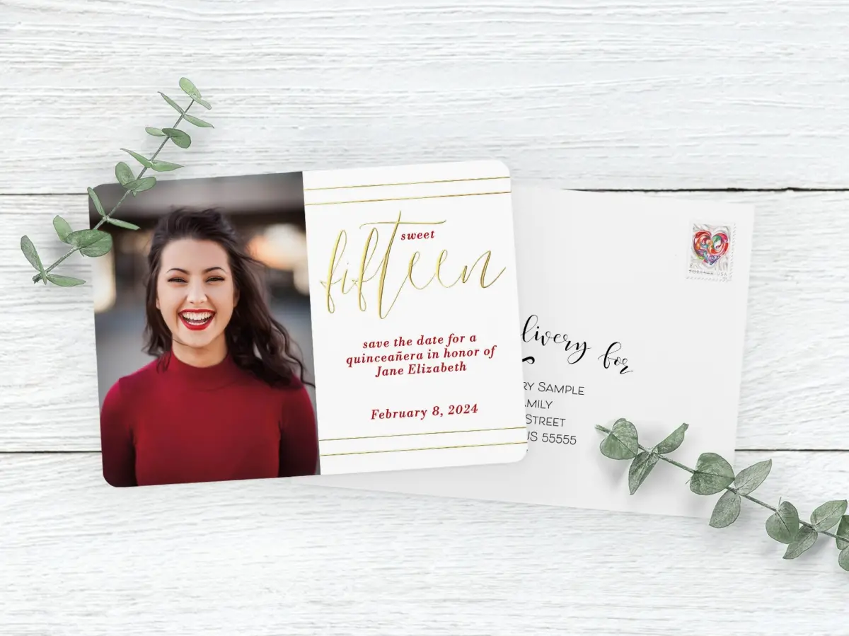 Save the Date Card with Optional Guest Addressing Service