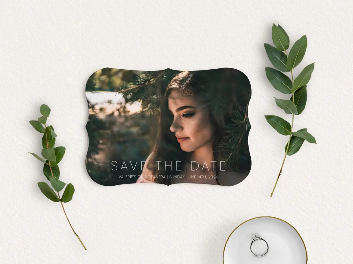 Save the Date Card with Optional Guest Addressing Service