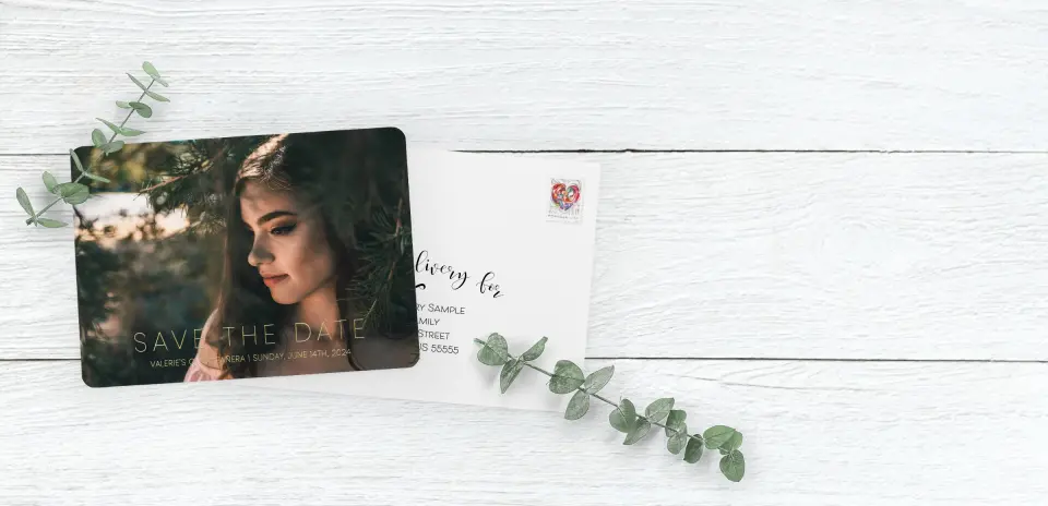 Save the Date Card with Optional Guest Addressing Service