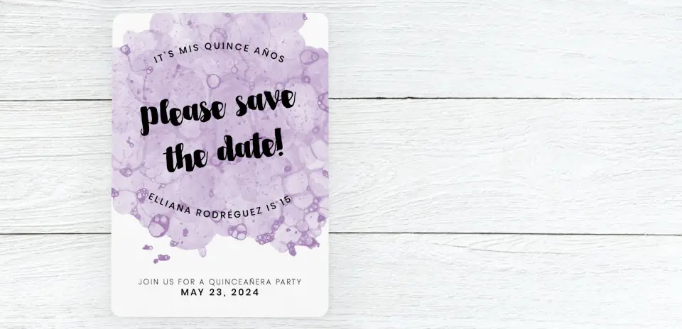 Save the Date Card Front