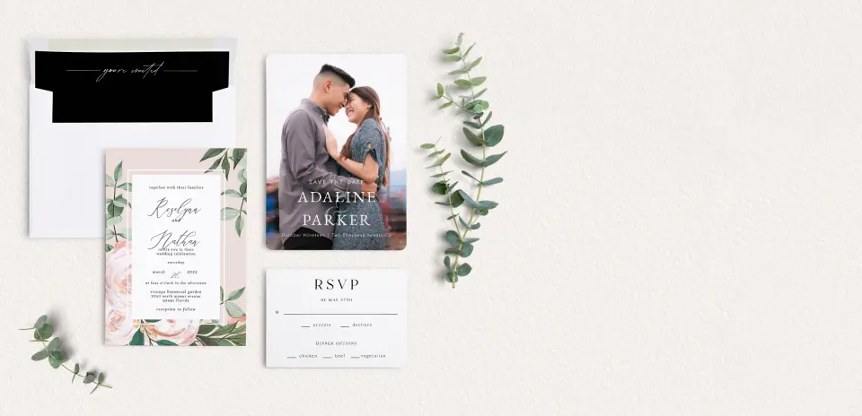 Front of Save the Date Card