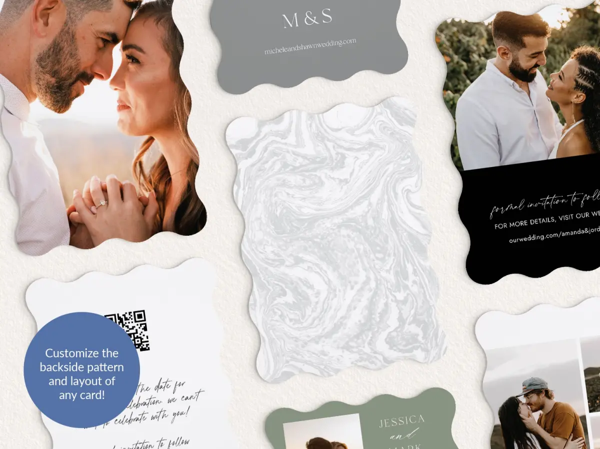 Back of Save the Date Card
