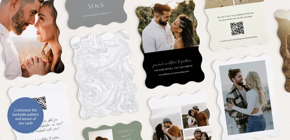 Back of Save the Date Card