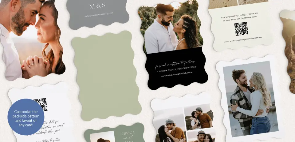 Back of Save the Date Card