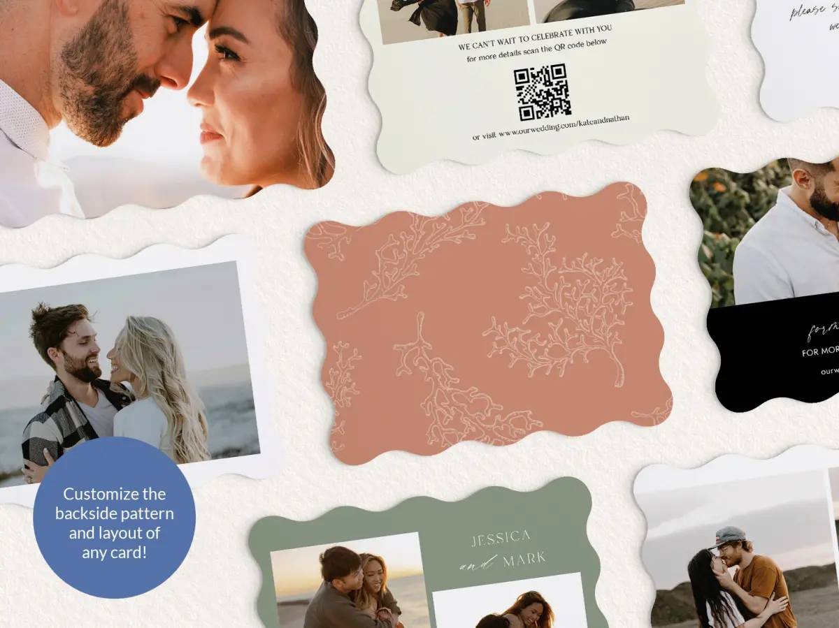 Back of Save the Date Card