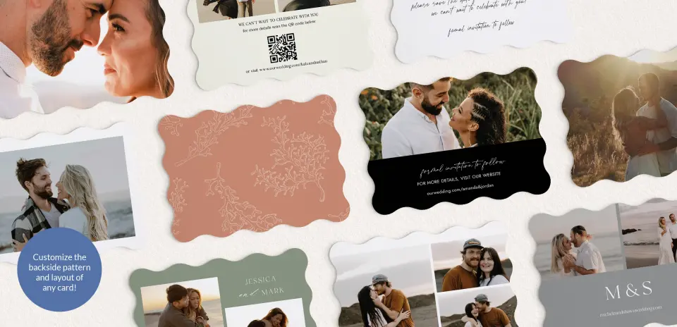Back of Save the Date Card