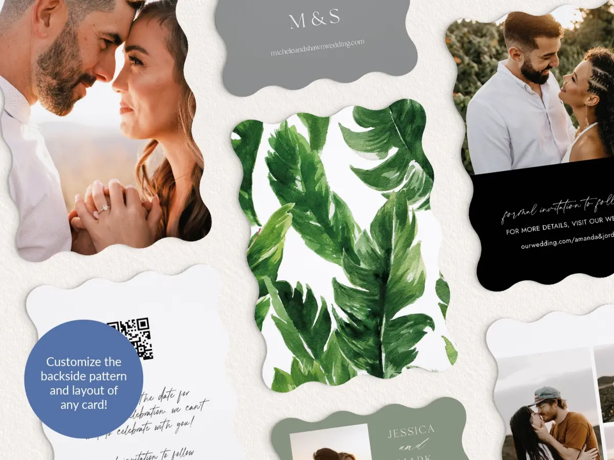Back of Save the Date Card