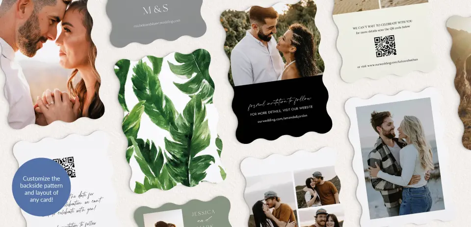 Back of Save the Date Card
