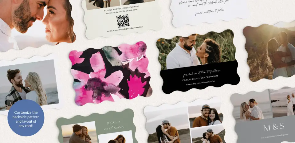 Back of Save the Date Card