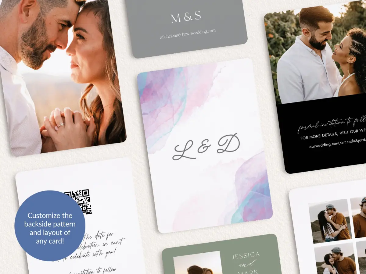 Back of Save the Date Card