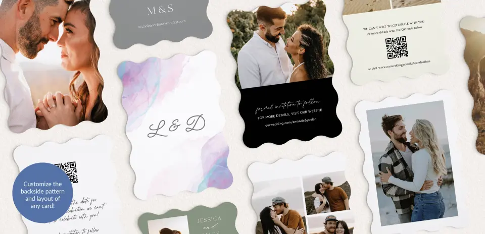 Back of Save the Date Card