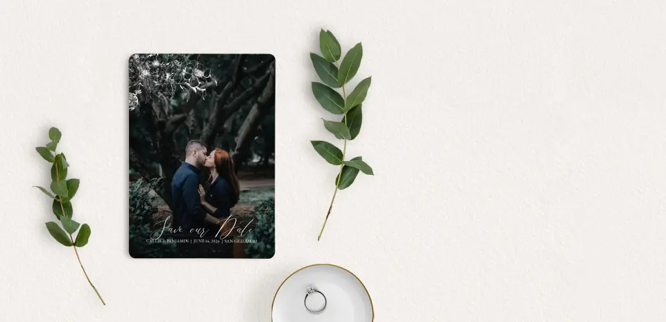 Save the Date Card with Optional Guest Addressing Service