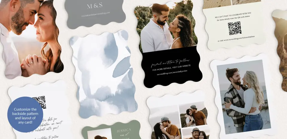 Back of Save the Date Card