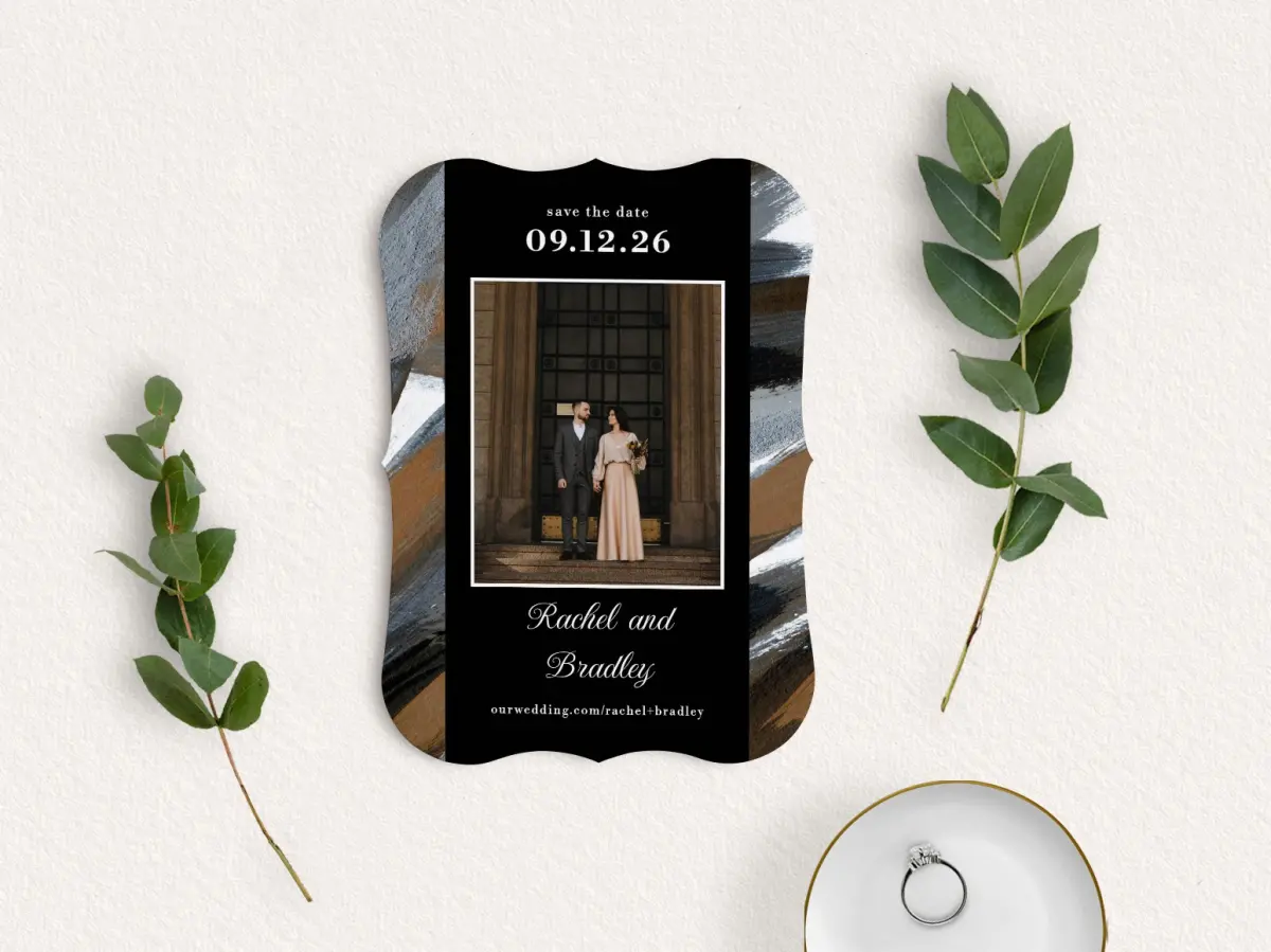 Save the Date Card with Optional Guest Addressing Service