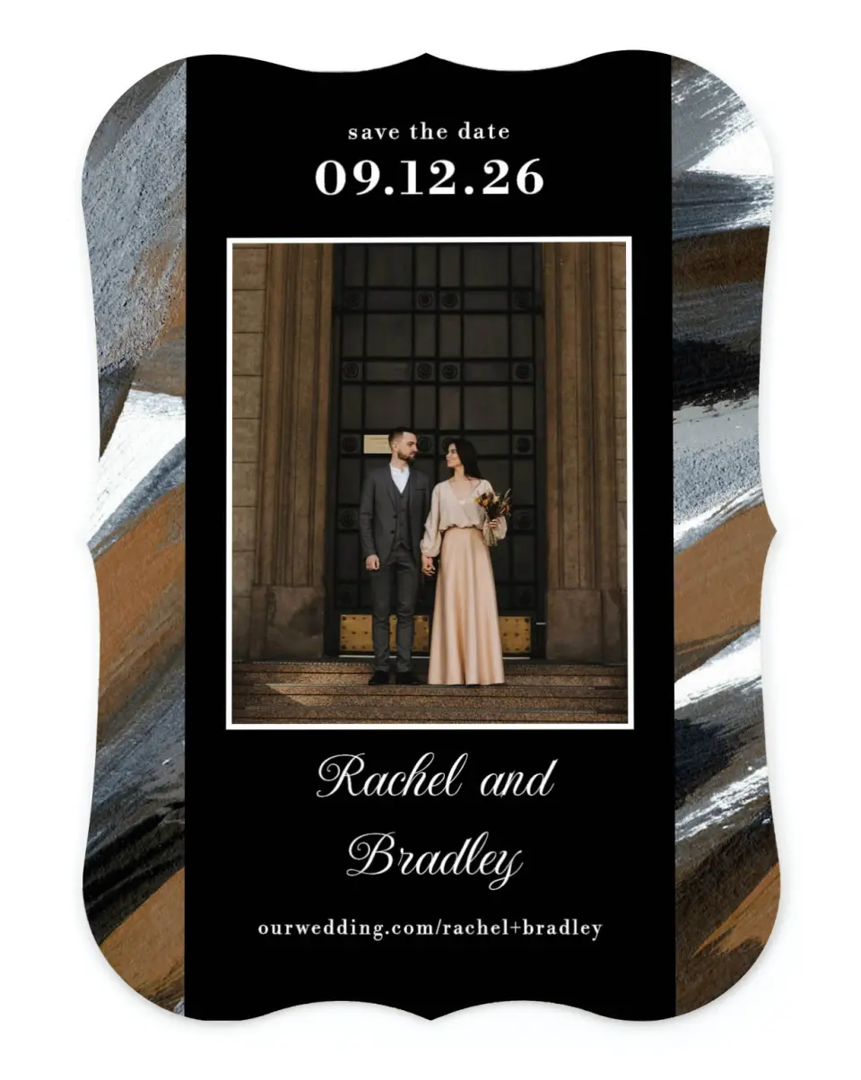 Moody Swashes | Save the Date Cards
