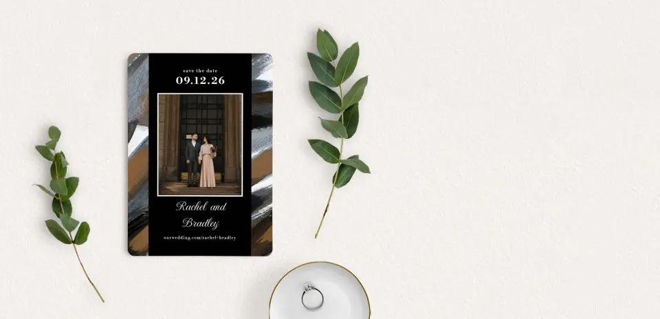 Save the Date Card with Optional Guest Addressing Service