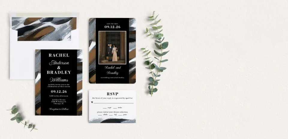 Front of Save the Date Card