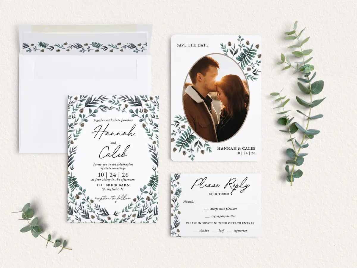 Front of Save the Date Card