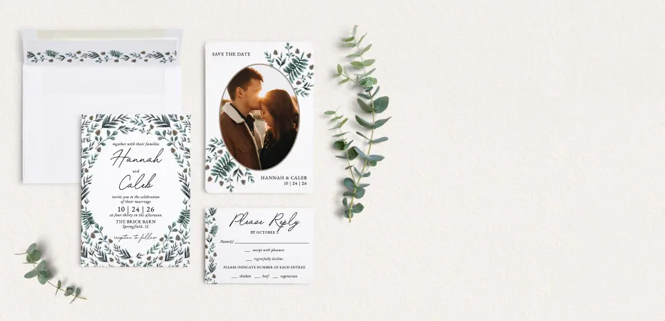 Front of Save the Date Card