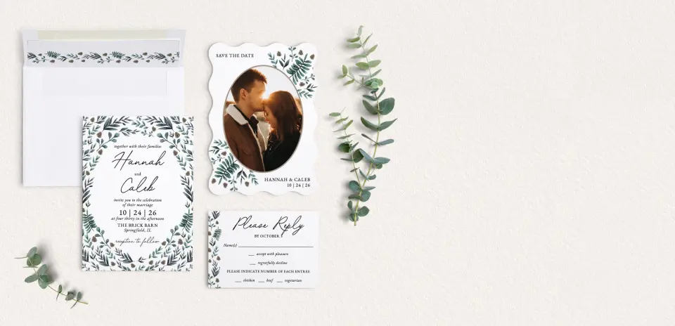 Front of Save the Date Card