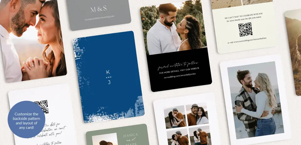 Back of Save the Date Card