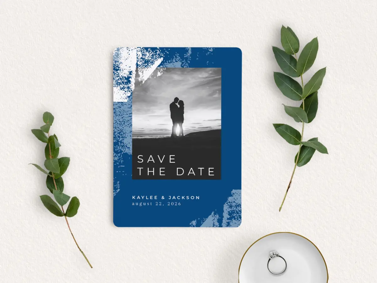 Save the Date Card with Optional Guest Addressing Service