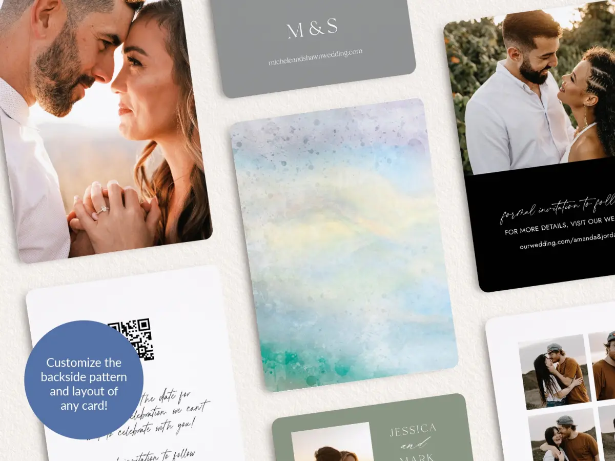 Back of Save the Date Card
