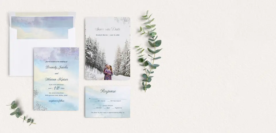 Front of Save the Date Card