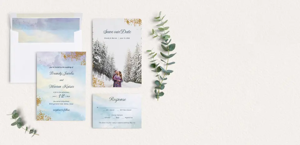 Front of Save the Date Card