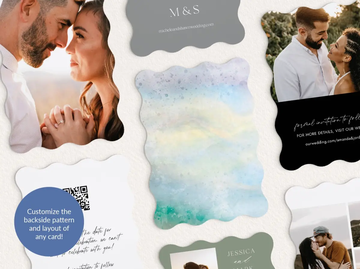 Back of Save the Date Card