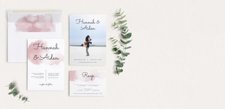 Front of Save the Date Card