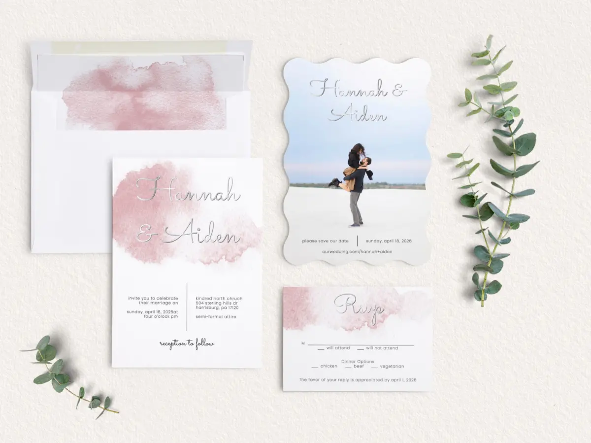 Front of Save the Date Card
