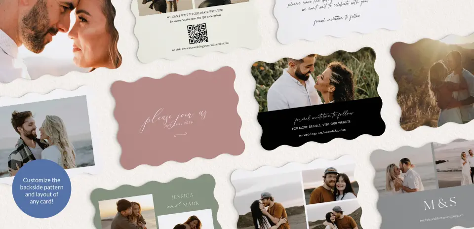 Back of Save the Date Card